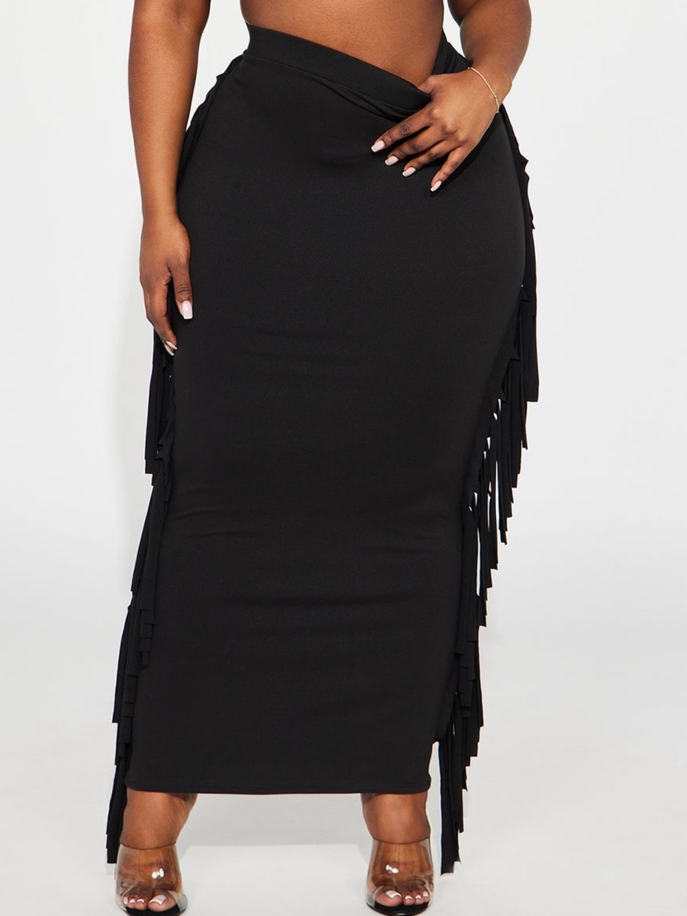 Going Places Fringe Maxi Skirt